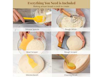 Cestino per Lievitazione a Forma di Cuore Cestini per Pane Lame Multi-Forma Banneton