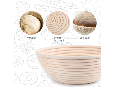 Fodera Banneton di Alta Qualità per Pane Artigianale Crea il Tuo Miglior Lievito Madre