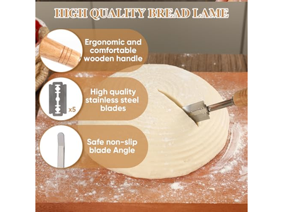 Grandi Cestini Ovali Banneton con Farina di Riso per Baguette