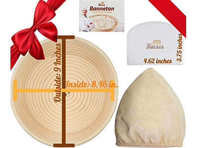 Cestini per Pane Banneton da 14 Pollici per Pulizia Fatta in Casa