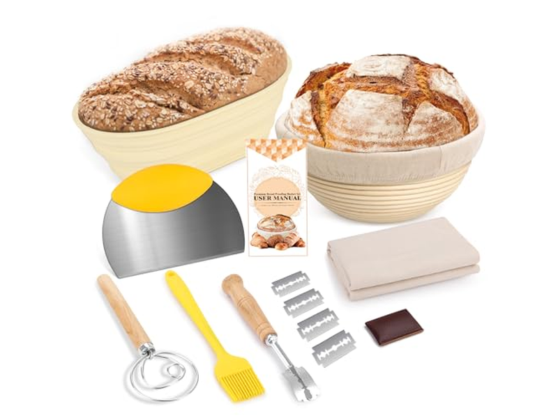 Cestini in Rattan Naturale per Panificazione Sicurezza Alimentare Cestino Ovale per Lievitazione