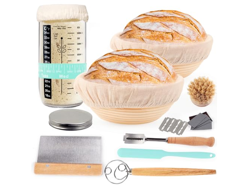 Cestino per Lievitazione Kit di Fermentazione con Copertura