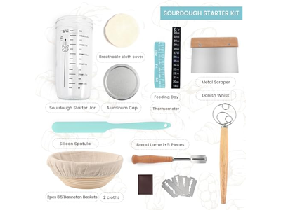 Cestino per Lievitazione Kit di Fermentazione con Copertura