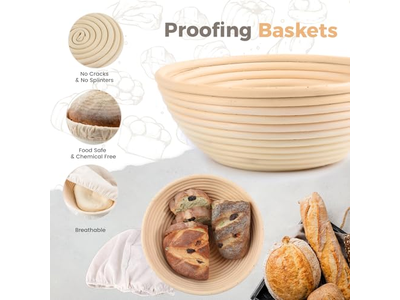 Cestino per Lievitazione Kit di Fermentazione con Copertura