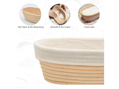 Set di Cestini per Lievitazione per Panettieri Casalinghi Pane al Lievito Madre Vendita all'Ingrosso