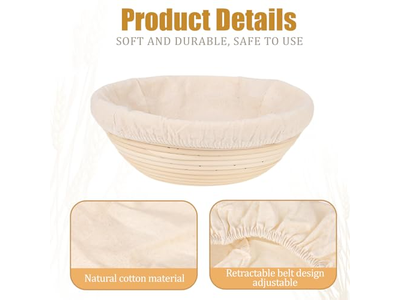 Accessori per Banneton in Rattan Cestino per Pane in Plastica e Silicone