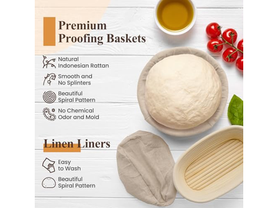 Set di Cestini Regalo con Consegna in Giornata Cestino per Lievitazione del Pane in Silicone