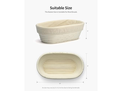 Banneton in Silicone e Lame Antiaderente 500g Ovale Lee Valley Miglior Pane con Riser