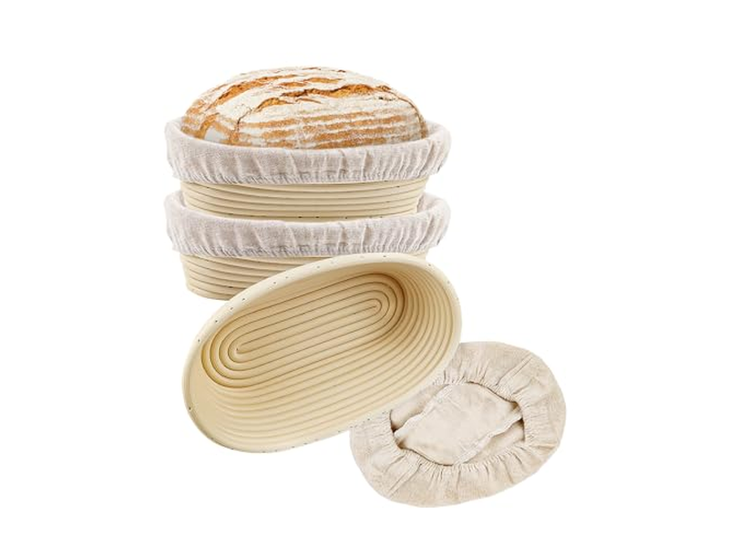 Cestino per Pre-Lievitazione del Pane in Silicone Set di Grandi Cestini Rotondi Benetton